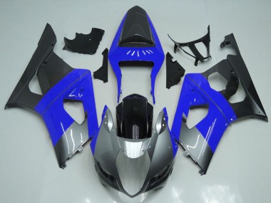 2003-2004 Suzuki GSXR 1000 Motorcycle Fairings - Blue Silver Black Canada Suppliers