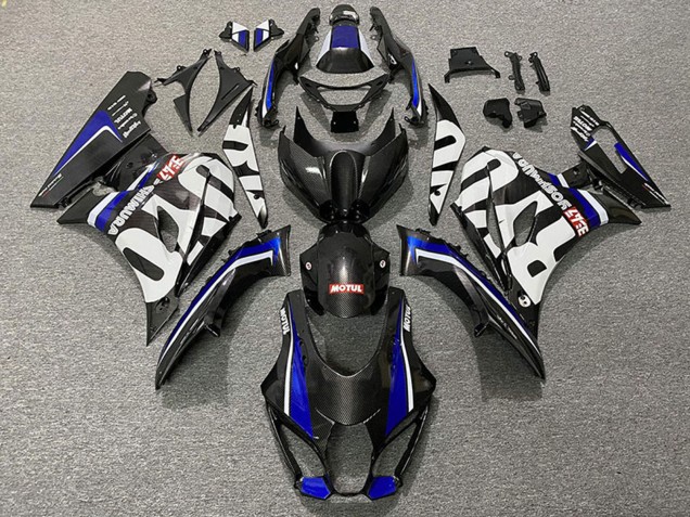 2017-2024 Suzuki GSXR 1000 Motorcycle Fairings - Carbon Fiber Style Blue Canada Suppliers