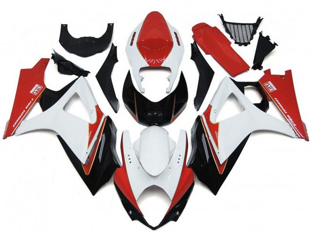 2007-2008 Suzuki GSXR 1000 Motorcycle Fairings - White Red Black Canada Suppliers