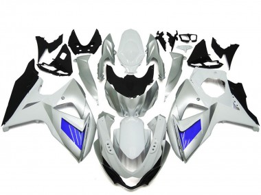 2009-2016 Suzuki GSXR 1000 Motorcycle Fairing - White Blue Canada Suppliers