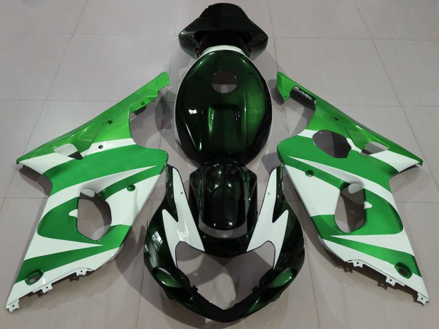 2000-2002 Suzuki GSXR 1000 Motorcycle Fairings - Green White Black Canada Suppliers