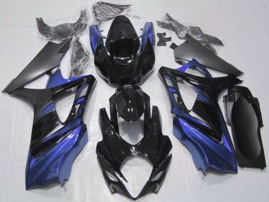 2007-2008 Suzuki GSXR 1000 Motorcycle Fairings - Glossy Black Blue Canada Suppliers