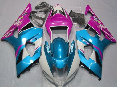 2003-2004 Suzuki GSXR 1000 Motorcycle Fairings - Light Blue White Pink Canada Suppliers