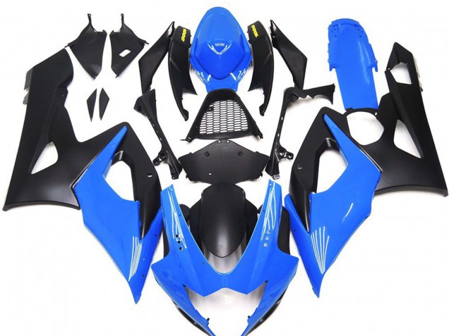 2005-2006 Suzuki GSXR 1000 Motorcycle Fairings - Blue Matte Black Yellow Canada Suppliers