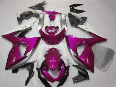 2009-2016 Suzuki GSXR 1000 Motorcycle Fairings - Pink White Canada Suppliers