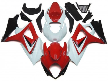 2007-2008 Suzuki GSXR 1000 Motorcycle Fairings - White Red Black OEM Style Canada Suppliers