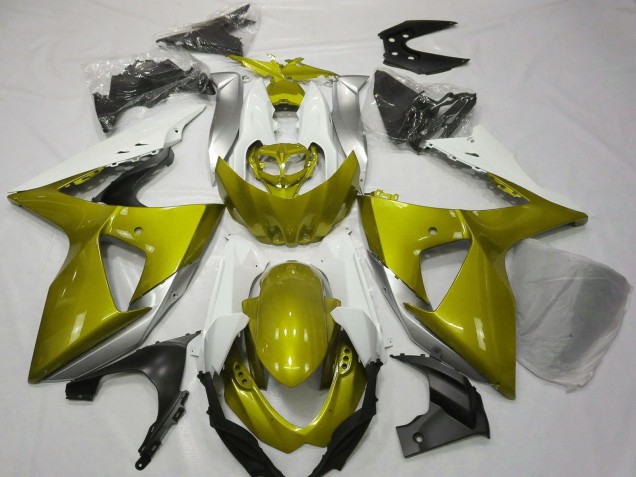 2009-2016 Suzuki GSXR 1000 Motorcycle Fairings - White Yellow Canada Suppliers