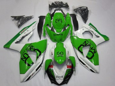 2009-2016 Suzuki GSXR 1000 Motorcycle Fairings - White Green Go Fun Canada Suppliers