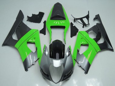 2003-2004 Suzuki GSXR 1000 Motorcycle Fairings - Green Silver Black Canada Suppliers