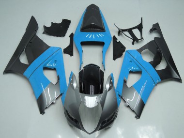2003-2004 Suzuki GSXR 1000 Motorcycle Fairings - Light Blue Silver Black Canada Suppliers