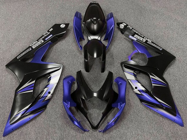 2005-2006 Suzuki GSXR 1000 Motorcycle Fairings - Matte Black Blue Canada Suppliers