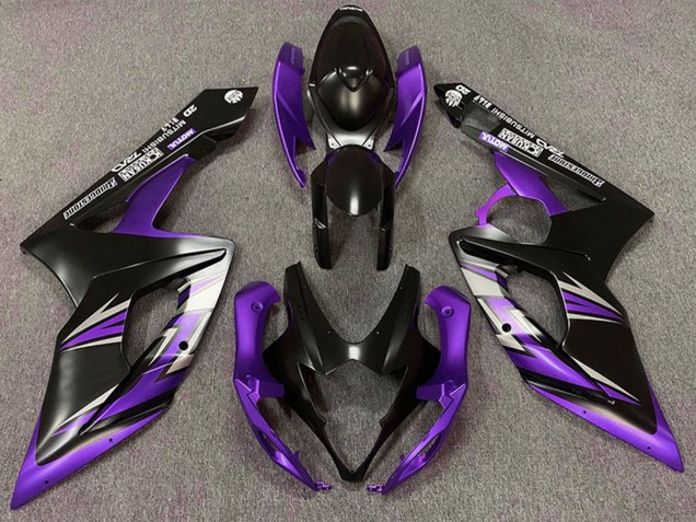 2005-2006 Suzuki GSXR 1000 Motorcycle Fairing - Matte Black Purple Canada Suppliers