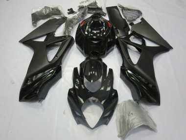 2007-2008 Suzuki GSXR 1000 Motorcycle Fairings - Glossy Black Matte Black Canada Suppliers