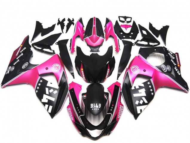 2009-2016 Suzuki GSXR 1000 Motorcycle Fairings - Pink Black Canada Suppliers