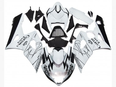 2005-2006 Suzuki GSXR 1000 Motorcycle Fairings - White Black Corona OEM Style Canada Suppliers