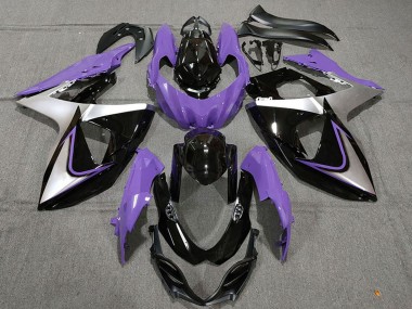 2009-2016 Suzuki GSXR 1000 Motorcycle Fairings - Purple Silver Black Canada Suppliers