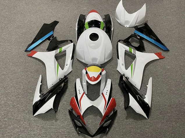 2007-2008 Suzuki GSXR 1000 Motorcycle Fairings - White Red Yellow Blue Black Racing Canada Suppliers
