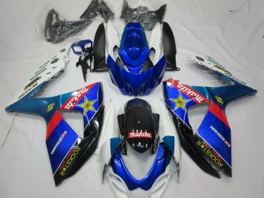 2009-2016 Suzuki GSXR 1000 Motorcycle Fairings - Blue Red Black White RockStar Canada Suppliers