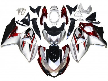 2009-2016 Suzuki GSXR 1000 Motorcycle Fairings - Silver Red Black Canada Suppliers