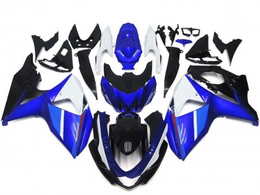 2009-2016 Suzuki GSXR 1000 Motorcycle Fairings - White Blue Black Canada Suppliers