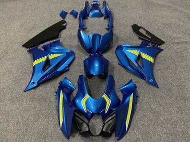 2017-2024 Suzuki GSXR 1000 Motorcycle Fairings - Blue Yellow Style Canada Suppliers