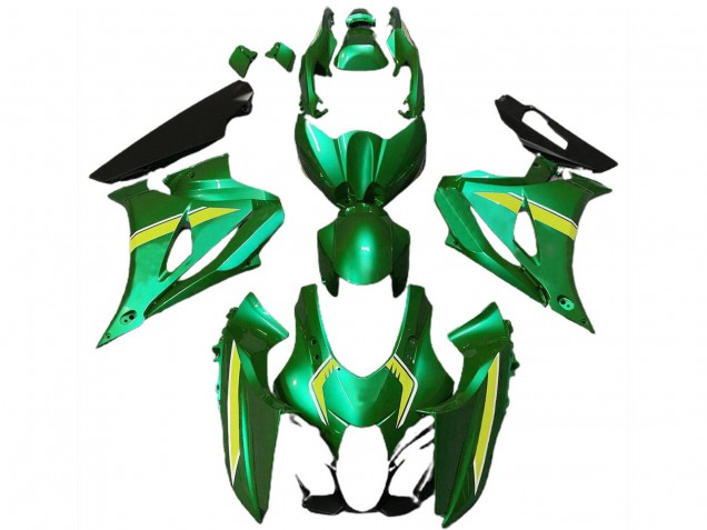 2017-2024 Suzuki GSXR 1000 Motorcycle Fairings - Green Yellow Style Canada Suppliers