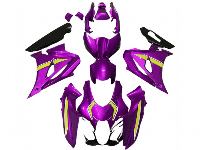 2017-2024 Suzuki GSXR 1000 Motorcycle Fairings - Pink Yellow Style Canada Suppliers