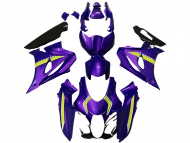 2017-2024 Suzuki GSXR 1000 Motorcycle Fairings - Purple Yellow Style Canada Suppliers