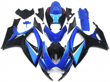 2006-2007 Suzuki GSXR 600 / GSXR 750 Motorcycle Fairings - Blue Black Red Stripe Canada Suppliers