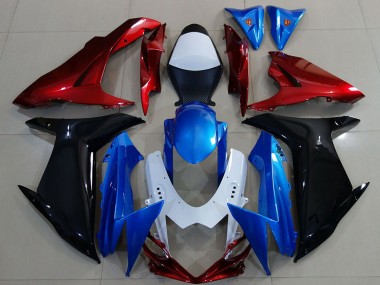 2011-2024 Suzuki GSXR 600 / GSXR 750 Motorcycle Fairings - White Blue Red Black Canada Suppliers