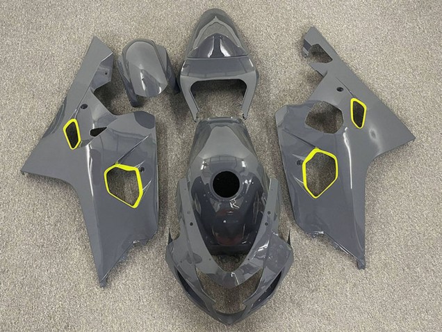 2004-2005 Suzuki GSXR 600 / GSXR 750 Motorcycle Fairings - Nardo Grey Neon Yellow Canada Suppliers