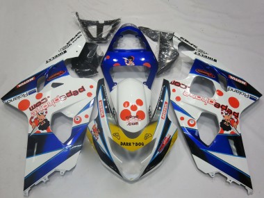 2004-2005 Suzuki GSXR 600 / GSXR 750 Motorcycle Fairings - White Blue Red Yellow Black Dark Dog Canada Suppliers