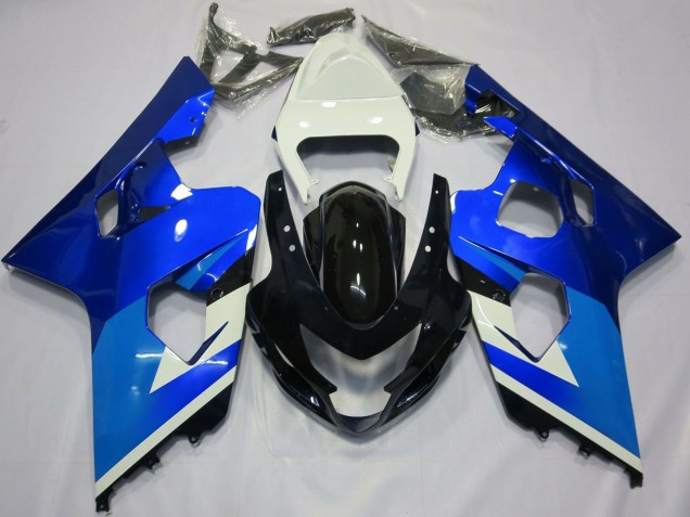 2004-2005 Suzuki GSXR 600 / GSXR 750 Motorcycle Fairings - White Blue Black Canada Suppliers