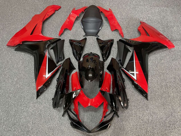 2011-2024 Suzuki GSXR 600 / GSXR 750 Abs Motorcycle Fairing - Red Glossy Black Canada Suppliers