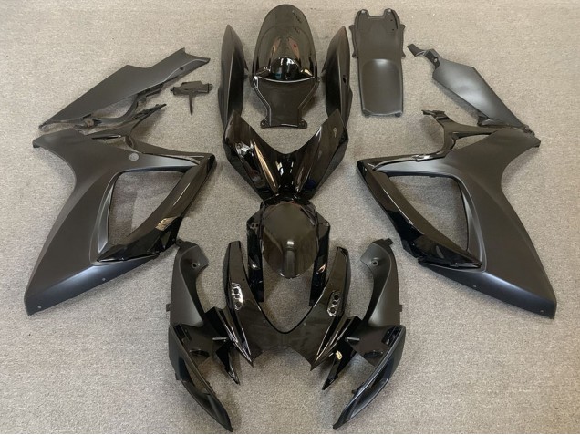 2006-2007 Suzuki GSXR 600 / GSXR 750 Motorcycle Fairings - Glossy Black Matte Black Canada Suppliers