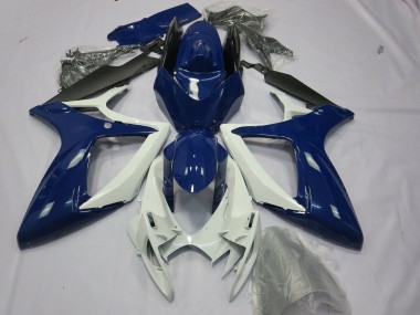 2006-2007 Suzuki GSXR 600 / GSXR 750 Motorcycle Fairings - Blue White Black Canada Suppliers