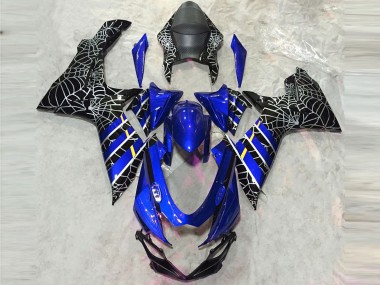 2011-2024 Suzuki GSXR 600 / GSXR 750 Motorcycle Fairings - Blue Black Spider Canada Suppliers