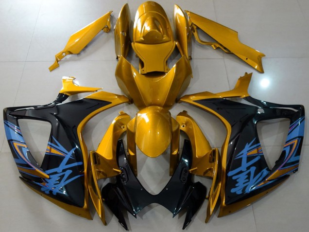 2006-2007 Suzuki GSXR 600 / GSXR 750 Motorcycle Fairings - Gold Black Blue Canada Suppliers