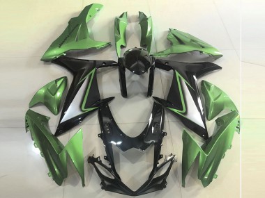 2011-2024 Suzuki GSXR 600 / GSXR 750 Motorcycle Fairings - Green Glossy Black Canada Suppliers