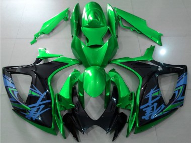 2006-2007 Suzuki GSXR 600 / GSXR 750 Motorcycle Fairings - Green Black Blue Canada Suppliers
