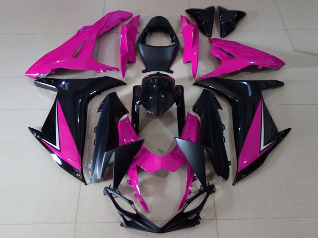 2011-2024 Suzuki GSXR 600 / GSXR 750 Motorcycle Fairings - Pink Glossy Black Matte Black Canada Suppliers