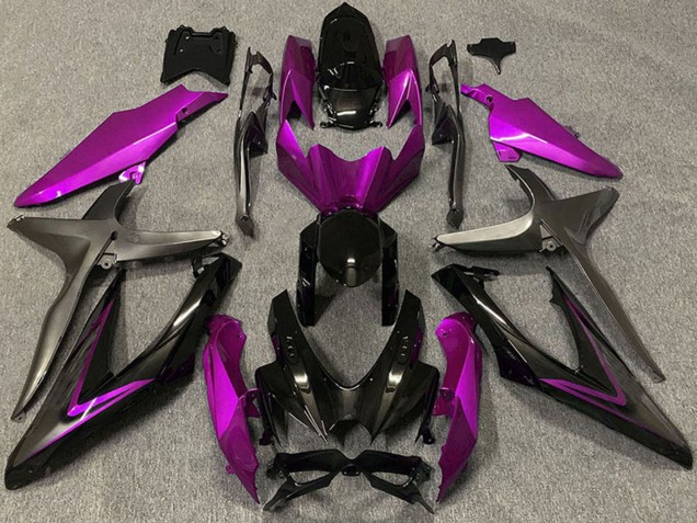 2008-2010 Suzuki GSXR 600 / GSXR 750 Motorcycle Fairings - Pink Glossy Black Matte Black Canada Suppliers