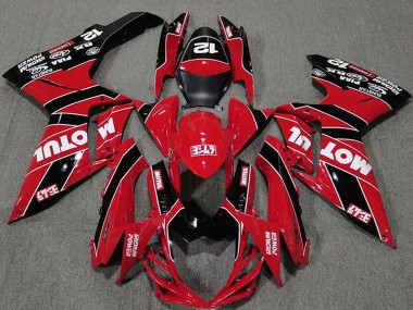2011-2024 Suzuki GSXR 600 / GSXR 750 Motorcycle Fairings - Red Black Motul Canada Suppliers