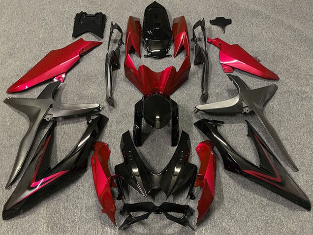 2008-2010 Suzuki GSXR 600 / GSXR 750 Motorcycle Fairings - Red Glossy Black Matte Black Canada Suppliers