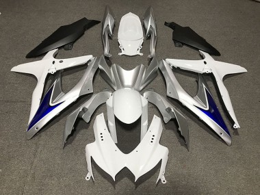 2008-2010 Suzuki GSXR 600 / GSXR 750 Motorcycle Fairings - White Silver Blue Matte Black Canada Suppliers