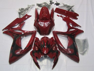 2006-2007 Suzuki GSXR 600 / GSXR 750 Motorcycle Fairings - Maroon Red Canada Suppliers