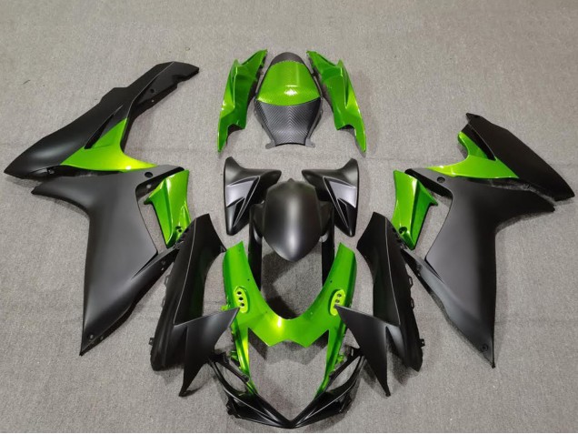 2011-2024 Suzuki GSXR 600 / GSXR 750 Motorcycle Fairings - Green Matte Black Canada Suppliers