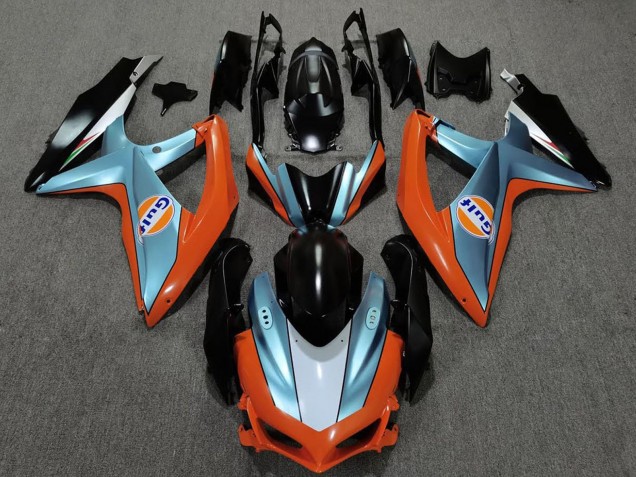 2008-2010 Suzuki GSXR 600 / GSXR 750 Motorcycle Fairings - Orange Blue Black Gulf Canada Suppliers