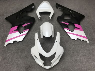 2004-2005 Suzuki GSXR 600 / GSXR 750 Motorcycle Fairings - White Pink Matte Black Canada Suppliers