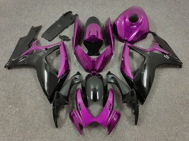 2006-2007 Suzuki GSXR 600 / GSXR 750 Motorcycle Fairings - Purple Black Canada Suppliers